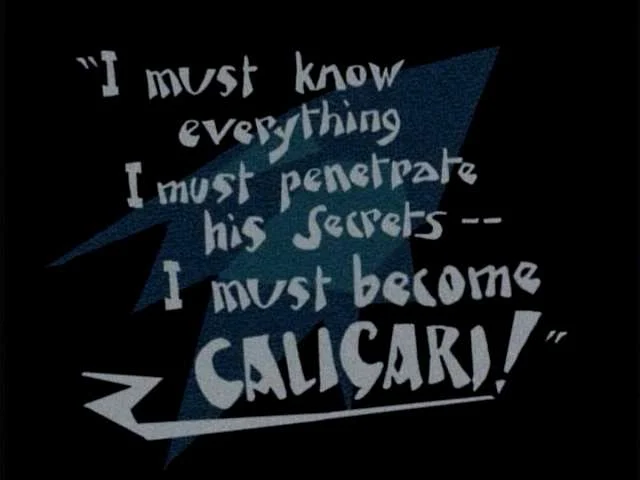 An intertitle from The Cabinet of Dr Caligari
